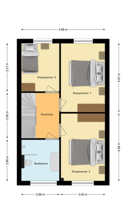 Plattegrond - Oetbrink 34, 7688 RP Daarle - Eerste verdieping.jpg